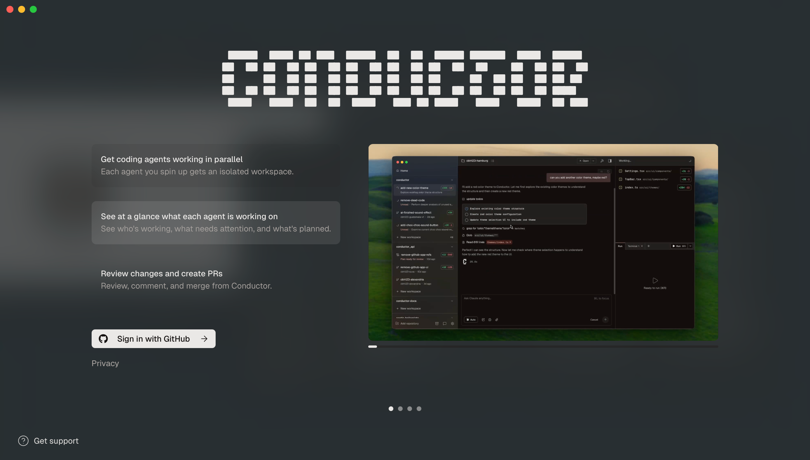 Conductor - Run a team of coding agents on your Mac preview