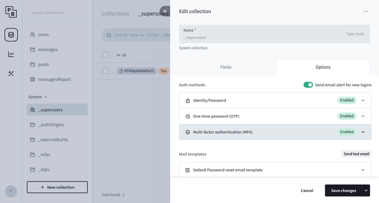 PocketBase screenshot 5