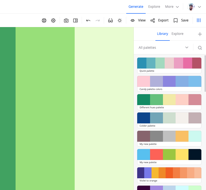 Coolors screenshot 4