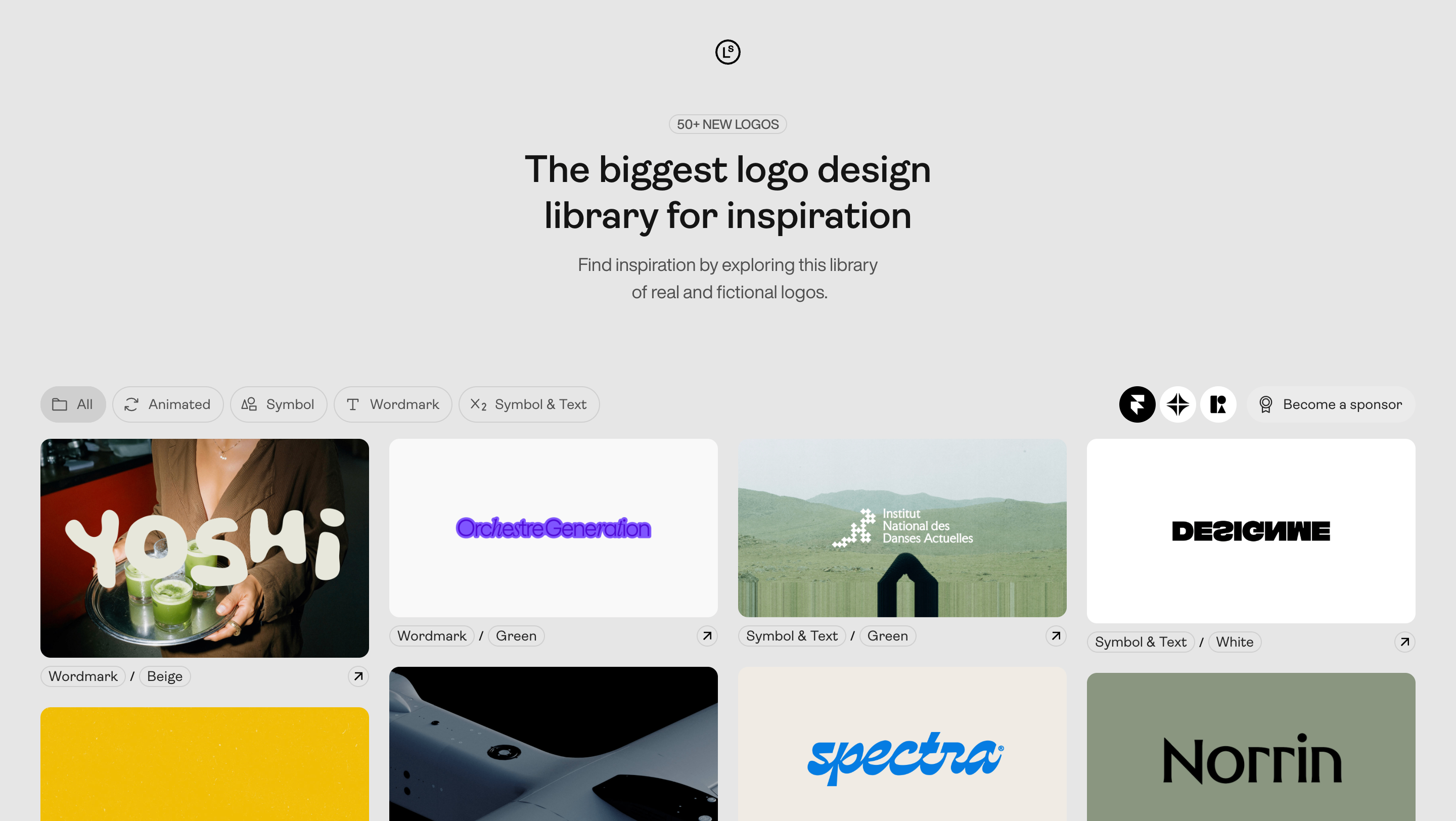 Get inspiration by exploring a library of 1000+ logo designs on Logo System preview