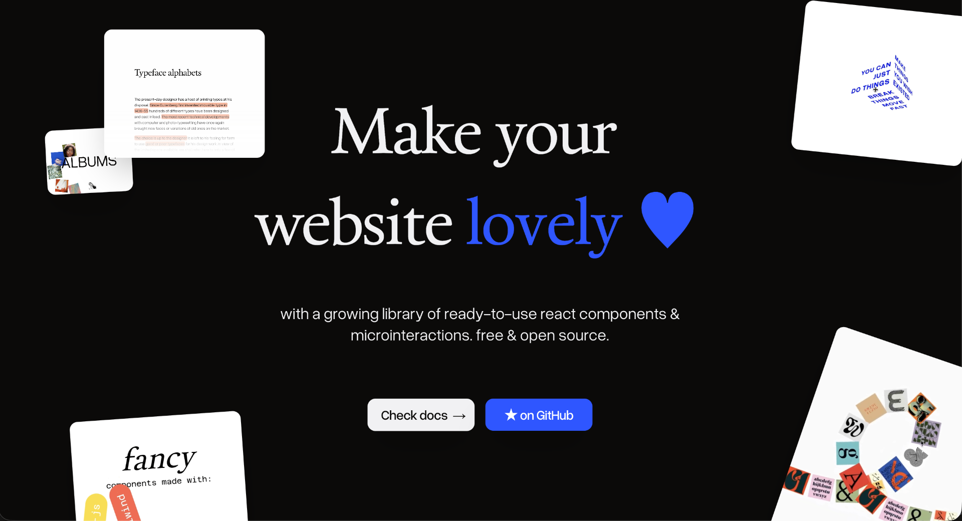 Fancy Components preview